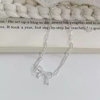 Ожерелье «Бабочка» Свежее и милое, милое и универсальное, повседневное и небольшое изделие ручной работы