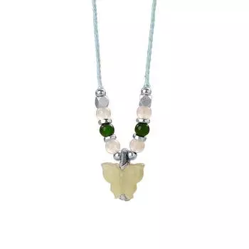 Ожерелье-бабочка в американском стиле, универсальное, легкое, роскошное, высококачественное, осенне-зимнее, нишевое, свитерная цепочка