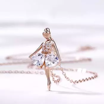 Ожерелье «Балерина» Женское простое стильное темпераментное ключичное колье в подарок девушке