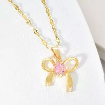 Ожерелье-бант Сюлу Легкая роскошь Простое Женское Ожерелье-цепочка на ключицу