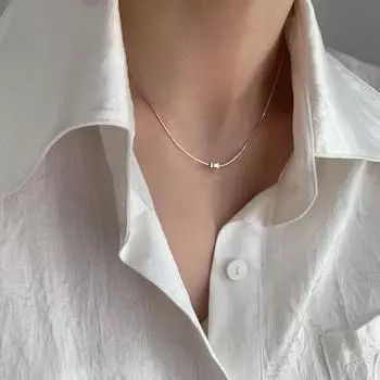 Ожерелье-бантик, вдохновленное дизайном, новый женский стиль, легкая роскошь, ниша, элитный, цепочка на ключицу, универсальный аксессуар