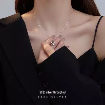 Ожерелье Banyan Tree с подвеской в виде Большой Медведицы из серебра 925 пробы с цирконом, роскошный женский нишевый дизайн, универсальная цепочка на ключицу. NS1028 золотой/белый