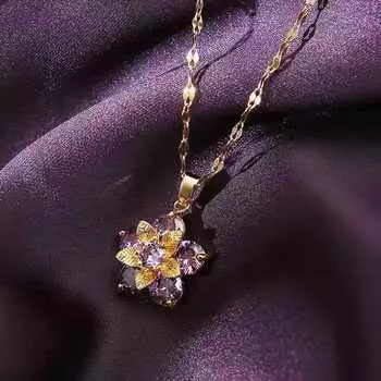 Ожерелье Баухиния для женщин не выцветает, антиаллергенный подарок на День святого Валентина для подруг