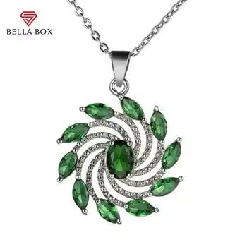 Ожерелье Bella Box для женщин, эстетические аксессуары для вечеринок, модный свитер для девочек, ожерелье с цепочкой, необычные модные ювелирные изделия для помолвки 45cm зелёный