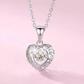 Ожерелье Bird s Nest Agile для женщин, бьющееся в форме сердца, цепочка на ключицу