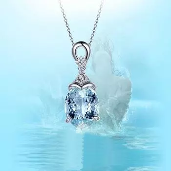 ОЖЕРЕЛЬЕ BLUELANS Чудесная подвеска-цепочка для банкета, ювелирные изделия с каплями воды, блестящее ожерелье со стразами, подарок для женщин