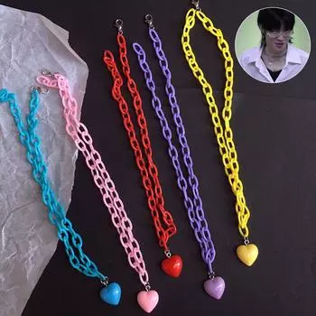 Ожерелье BLUELANS, чудесное одинарное двойное ожерелье, вечерние цветные ювелирные изделия в форме сердца, подвеска в виде конфет, многослойный женский подарок синий