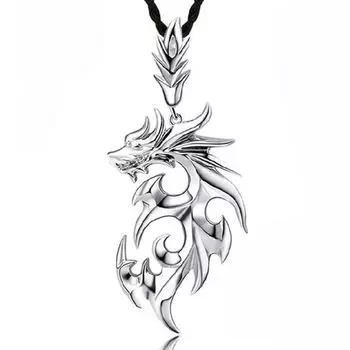 ОЖЕРЕЛЬЕ BLUELANS Чудесное ожерелье с подвеской в виде веревки для мужчин, вечеринка в стиле дракона, винтажная кожаная бижутерия для женщин, подарок