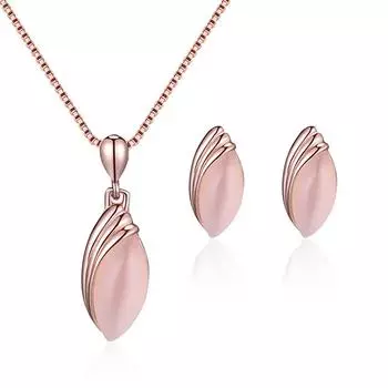 Ожерелье BLUELANS, чудесное ожерелье, серьги, ювелирные изделия, комплект из драгоценных камней, маркиза, кулон-гвоздик, женский подарок розы красного