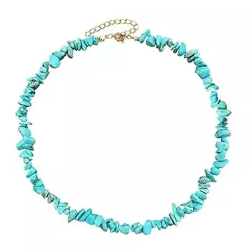 Ожерелье BLULANS, чудесное ожерелье из бисера, регулируемое ювелирное изделие для пляжной вечеринки, бирюзовый Шарм, женский подарок