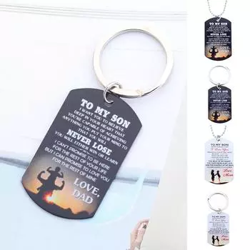 Ожерелье BLULANS Wonderful Love You в стиле милитари, собака, мой сын, бирка I, подвеска в виде буквы, ожерелье/брелок, женский подарок 4#