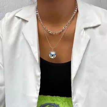 Ожерелье Богемное женское ожерелье Ретро-цепочка Длинная звезда Ожерелье Кулон Богемное ожерелье Ювелирные изделия золотой