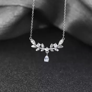 .Ожерелье Богини Лавра для женщин Ins Модный тренд Нишевый дизайн Высококачественный темперамент Изысканная волшебная ключичная цепочка