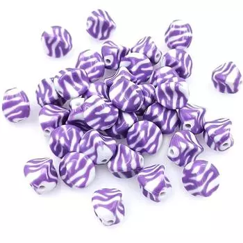 Ожерелье Браслет Изготовление ювелирных изделий своими руками Стильные полосатые аксессуары Candy Twister Бусины ручной работы Материалы 10 шт. Подвеска оранжевый