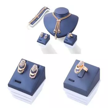 Ожерелье Браслет Кольцо Серьги Кисточка Подружка невесты Свадебный комплект украшений