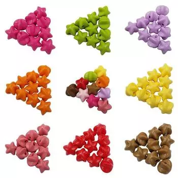 Ожерелье, браслет, поделки своими руками, 20 шт., 11 мм, свободные бусины-разделители для изготовления ювелирных изделий, подвеска, оптовая продажа, разноцветные бусины в форме морской звезды