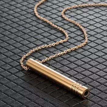Ожерелье Breathlace Calm Harmony Anti-Smoking Ожерелье Breathling для снятия беспокойства из нержавеющей стали розового золота