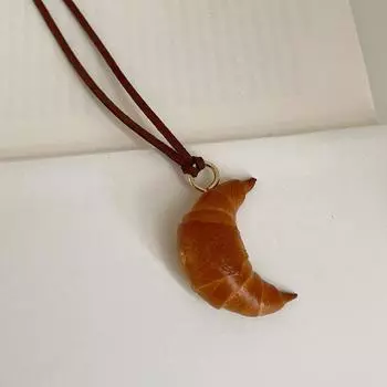 Ожерелье-брецель-бейгл, веревочное ожерелье-круассан, аксессуар для сумки, кулон из щелочного хлеба, подвесной аксессуар Style 5