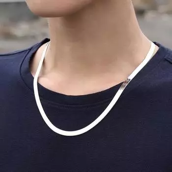 Ожерелье-цепочка на ключицу в европейском и американском стиле в стиле ретро - простой, элегантный и роскошный дизайн. Идеально подходит для свитеров. 3mm 45cm long