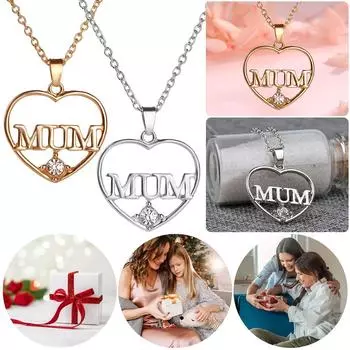 Ожерелье-цепочка в форме полого сердца на ключицу Минималистский подарок на День матери для мамы Sliver