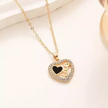 Ожерелье Chaokai Custom Alloy LOVE с дизайном из капающих бриллиантов CK0724