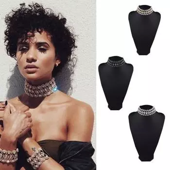 Ожерелье-чокер для женщин, роскошное макси-ожерелье с подвеской, эффектное ожерелье в подарок золотой