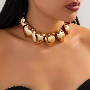 Ожерелье-чокер в стиле панк-металлик в стиле хип-хоп для женщин, модное ювелирное украшение для вечеринки или банкета