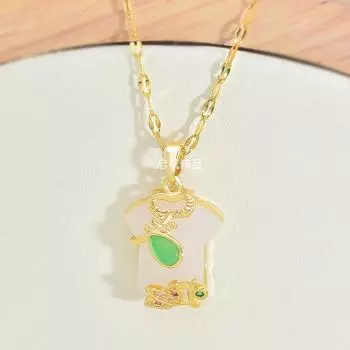 Ожерелье Ципао из нефрита Хэтянь, женское, в ретро этническом стиле, китайское, креативное, цепочка для ключицы, ювелирное изделие