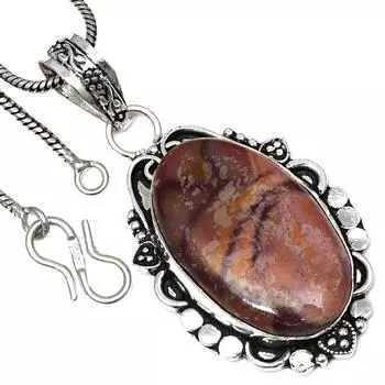 Ожерелье Crazy Lace Agate Gemstone Handmade Antique Jewelry 2