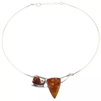 Ожерелье Crazy Lace Agate Gemstone Этнический стиль Серебряные украшения 16