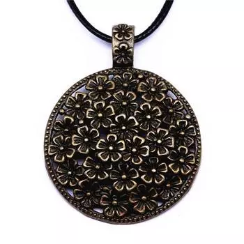 Ожерелье «Цветок жизни», принадлежности для изготовления ювелирных изделий, винтажные модные украшения на шею A20-1pcs-23x16mm