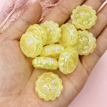 Ожерелье DIY Браслет «Кошачья лапа» Изготовление ожерелья DIY Ювелирные аксессуары Акриловые бусины Материалы ручной работы Аксессуары для браслетов и подвесок оранжевый