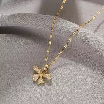 Ожерелье для девочек Ключичная цепочка Цепочка на шею Аксессуары Универсальный Темперамент