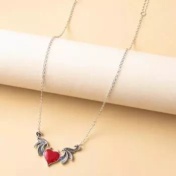 Ожерелье для девочек в стиле хип-хоп, легкий подарок красный