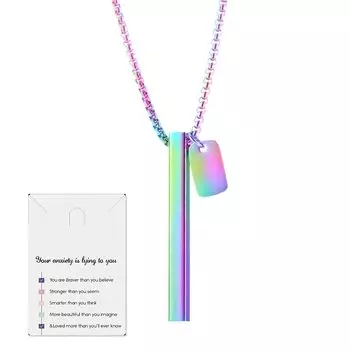 Ожерелье для дыхательных упражнений, осознанное дыхание, ожерелье для облегчения тревоги, йога, спорт