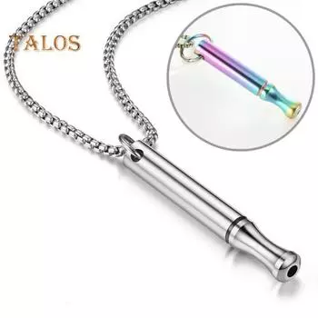 Ожерелье для осознанного дыхания из нержавеющей стали, ожерелье для снижения тревоги, ожерелье для снятия стресса и паники, регулируемая длина, медитация, внутренний покой серебряный