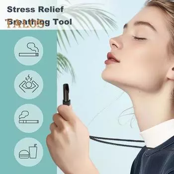 Ожерелье для осознанного дыхания, ожерелье для снижения тревожности, ожерелье из нержавеющей стали для снятия стресса и паники, регулируемая длина, медитация, внутренний покой серебряный