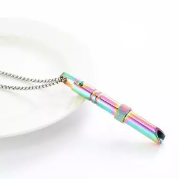 Ожерелье для осознанного дыхания, ожерелье для снижения тревожности, ожерелье из нержавеющей стали для снятия стресса и паники, регулируемая длина, медитация, внутренний покой