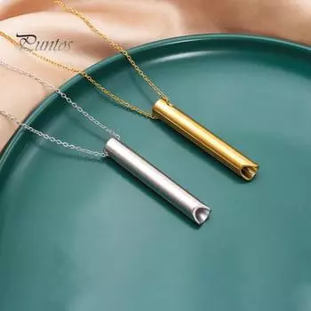 Ожерелье для осознанного дыхания, ожерелье для снижения тревожности, ожерелье из нержавеющей стали для снятия стресса и паники, регулируемая длина, медитация, внутренний покой серебряный