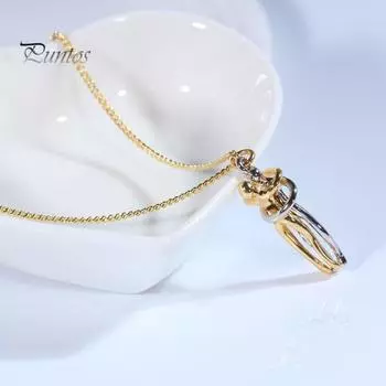 Ожерелье для парных объятий Подвеска «Вечная любовь» Медные украшения Unity Trust Bond Подарок на годовщину дня рождения Символизирует силу объятий Ювелирные изделия для связи E