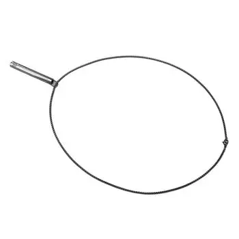 Ожерелье для снятия стресса с дыхательными принадлежностями, стильное ожерелье из титановой стали для женщин и мужчин, черное чёрный