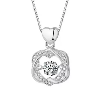 Ожерелье Double Love для женщин, цепочка на ключицу, модный кулон, простой темперамент, ниша, пара, легкая роскошь