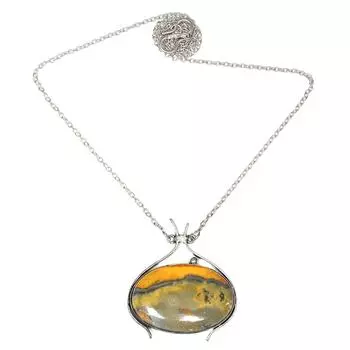 Ожерелье Джаспер Подарочный кулон Навахо Шмель Жемчуг Шмель