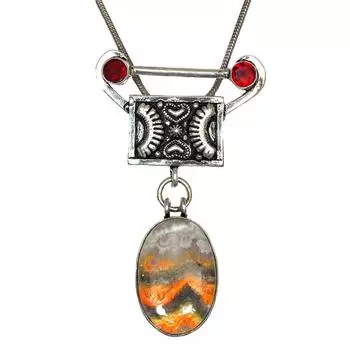 Ожерелье Джаспер Подарочный кулон Навахо Шмель Жемчуг Шмель