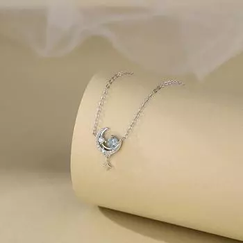 Ожерелье Fantasy Star Moon Planet для женского меньшинства Design Sense, Advanced Sense, модная цепочка для воротника