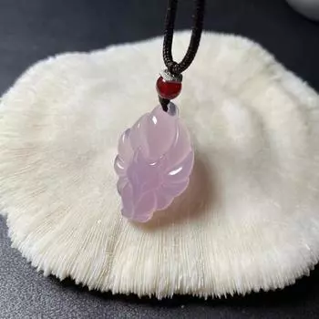 Ожерелье Fox Queen Подвеска Nine-Tailed Fox Ожерелье средней длины Fox Ожерелье на удачу синий