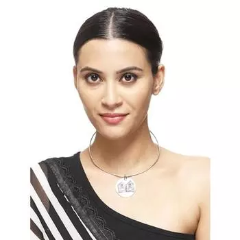 Ожерелье Хасли из окисленного серебра для женщин и девочек, подвеска в племенном стиле