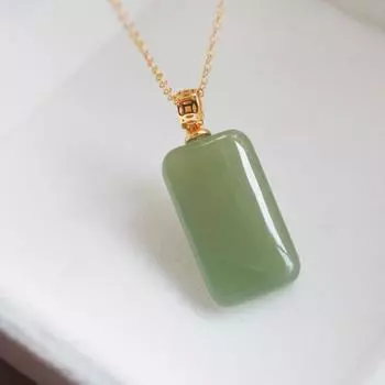 Ожерелье Hetian Jade No Matter Brand, женское, летнее, простое, квадратная, на ключицу