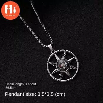 Ожерелье Hi Ring Ins Hip-hop Dance Мужское и женское ожерелье с подвеской