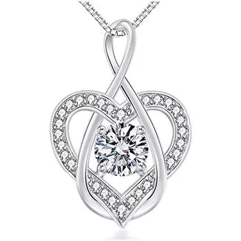 Ожерелье Huitan на День святого Валентина, ожерелье-цепочка на ключицу с кулоном в форме бьющегося сердца, простое и роскошное ожерелье для женщин